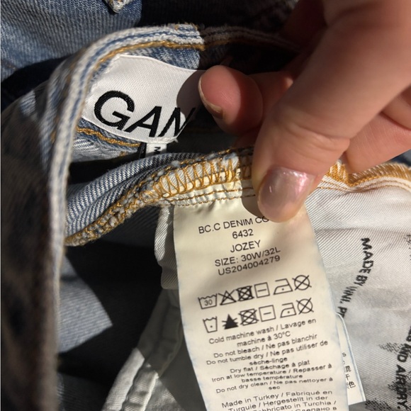 GANNI Jozey Light Blue Wide-Leg Jeans - Picture 10 of 10